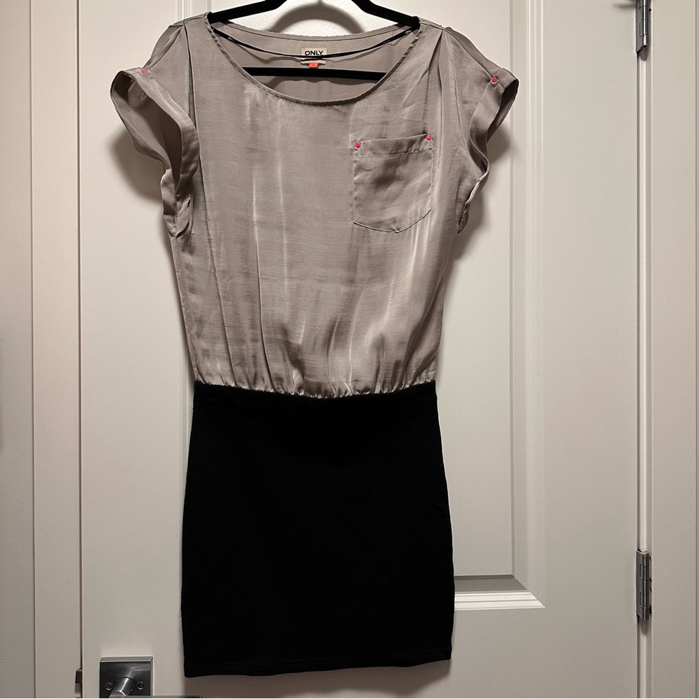 NWOT Only Women's Black and Gray Dress